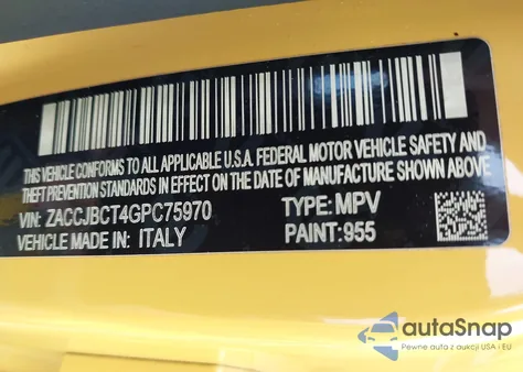 2016 Jeep Renegade Trailhawk z USA, uszkodzony, nr VIN ZACCJBCT4GPC75970